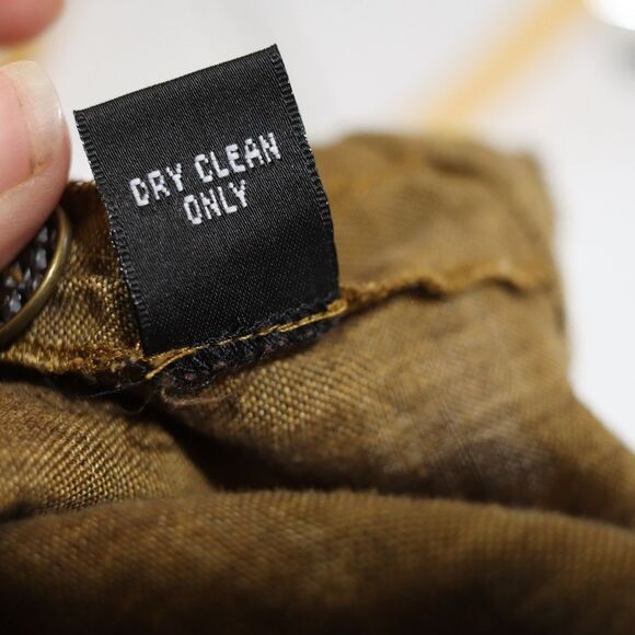 Ellen Tracy Vintage Brown Linen Button Down Boho Blouse 100% Linen 14 - Picture 12 of 12